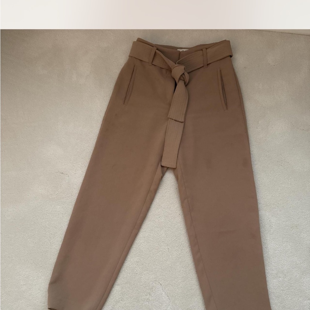 Wilfred Tan Belted Trousers